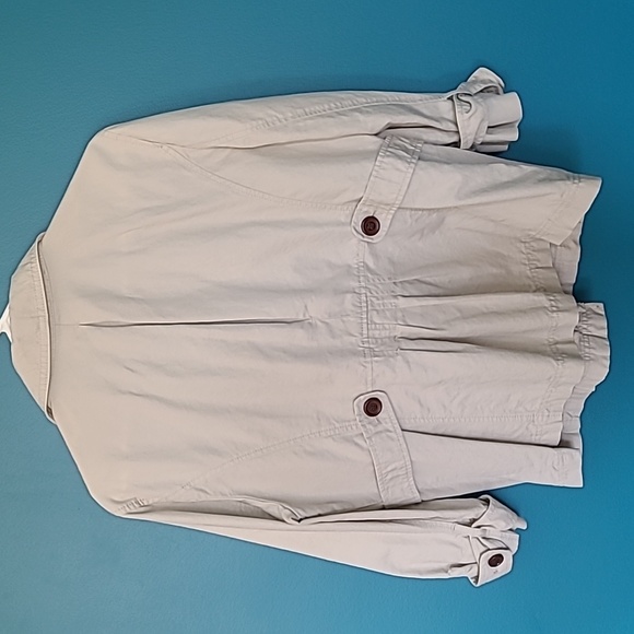 Ann Taylor Light Tan Double-Breasted Blazer - Picture 3 of 4